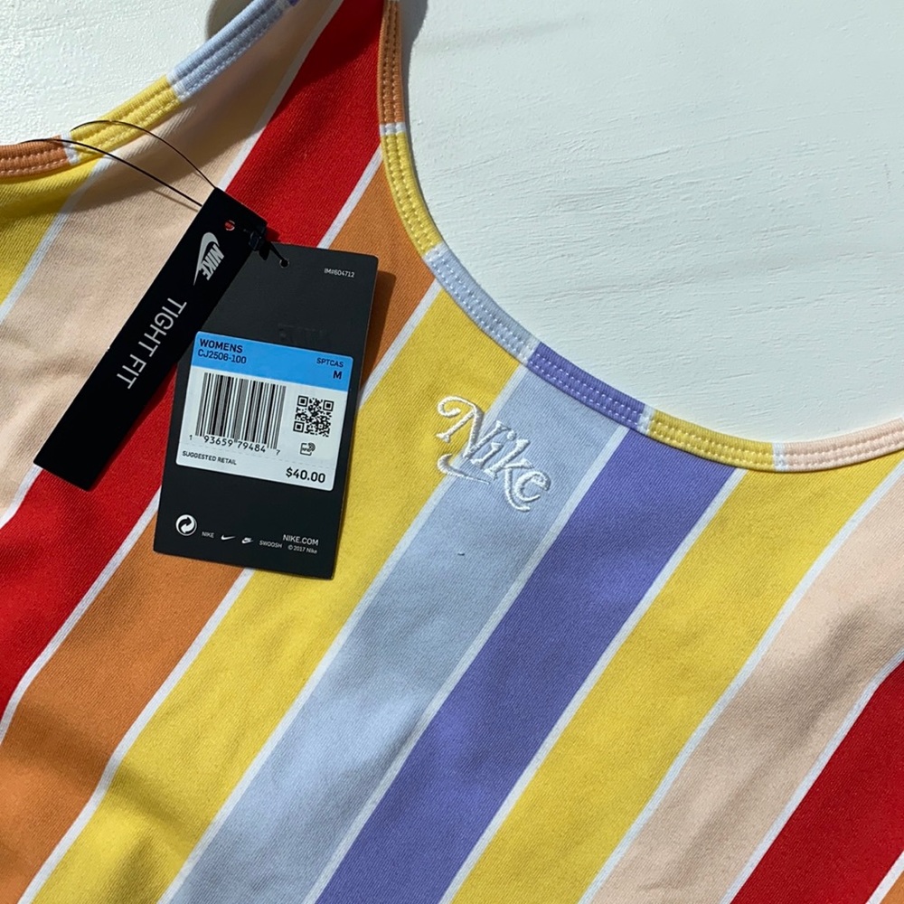 Never worn striped Nike body suit